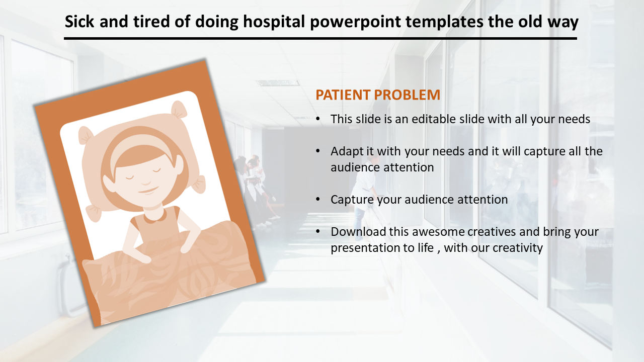 Portfolio Hospital PowerPoint Templates Slide